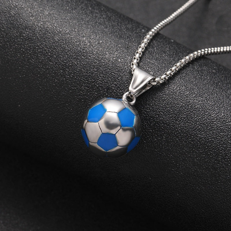Football Stainless Steel Vintage Necklace