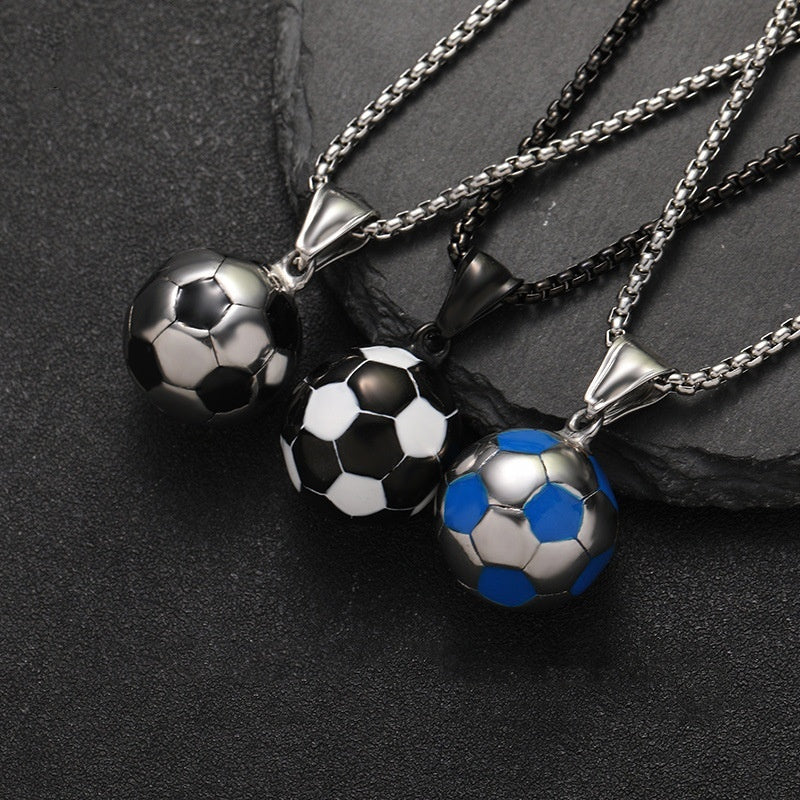 Football Stainless Steel Vintage Necklace