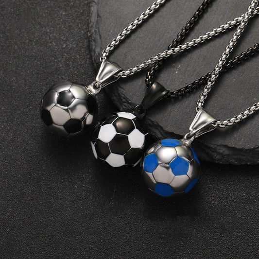 Football Stainless Steel Vintage Necklace