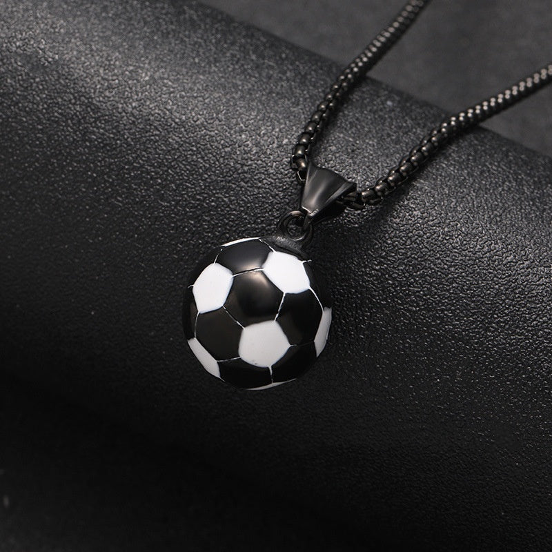 Football Stainless Steel Vintage Necklace