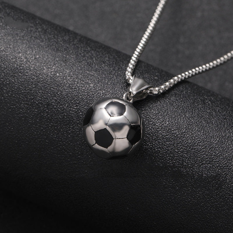Football Stainless Steel Vintage Necklace